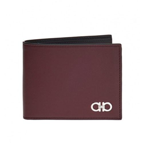 Salvatore Ferragamo/菲拉格慕 男士 男包 酒紅色皮革時尚卡包錢包 66A093 0686588