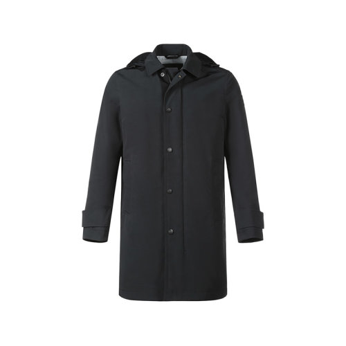 HUGO BOSS/雨果博斯 男士滌綸中長款連帽棉服大衣外套 50456032
