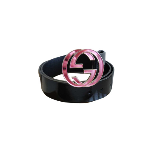 Gucci古馳  腰帶，經(jīng)典大logo，高價限量款粉水晶扣頭