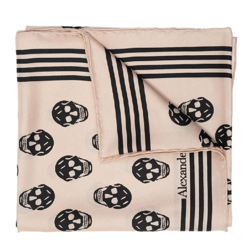 Alexander McQueen/亞歷山大麥昆 男女同款 絲質(zhì)時尚絲巾 5909293001Q9960