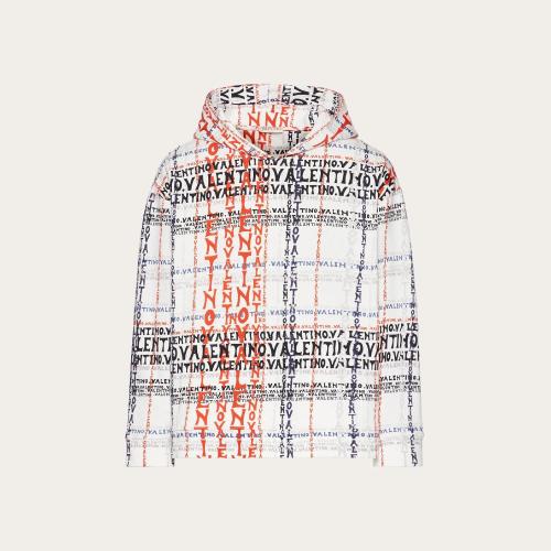  VALENTINO華倫天奴 22年秋冬 男士 衛(wèi)衣 SWEAT-SHIRT EN COTON A_VEC IMPRIMé ARCHIVE MANIFE