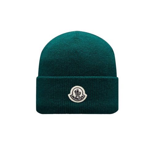 Moncler/蒙克萊 22年秋冬新款 Maya 70系列FRGMT藤原浩合作款 男女同款深綠色純羊毛便帽毛線帽H209U3B00002M1115878