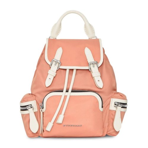 BURBERRY/博柏利 The Rucksack軍旅背包 男女同款 女士尼龍經(jīng)典撞色手提雙肩包旅行包 多色可選