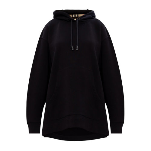 BURBERRY/博柏利 女士 服裝  黑色棉質(zhì)連帽衛(wèi)衣 女衛(wèi)衣