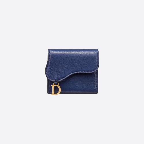  DIOR迪奧 22年秋冬 女士 錢包 Portefeuille Lotus Saddle S5652CCEH_M14Z