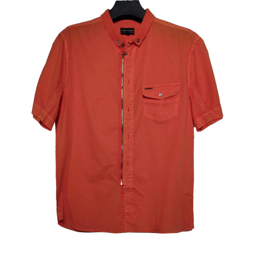 Emporio Armani/安普里奧阿瑪尼男士短袖襯衫橙色