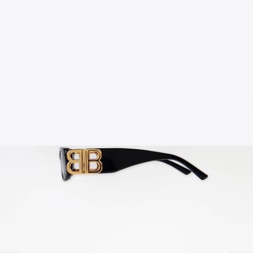  BALENCIAGA巴黎世家 22年春夏 女士 太陽眼鏡 Dynasty Rectangle Sunglasses in BLACK 621643T 預定商品1-3周發(fā)貨