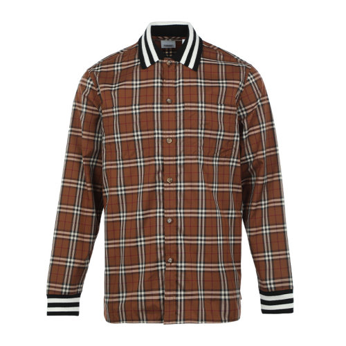 BURBERRY/博柏利22春夏薄款棉質(zhì)寬松男士長袖襯衫8048181