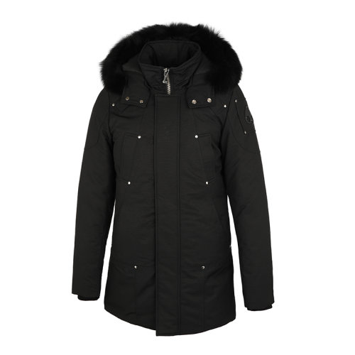 MOOSE KNUCKLES/慕斯納可茲logo徽標潮流毛領中長款男士羽絨服外套MK4661MP2