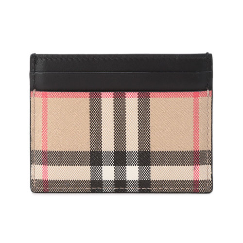 BURBERRY/博柏利【22春夏新款】女款人造革/牛皮卡包卡夾Vintage格紋 80492631