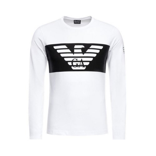  Emporio Armani/安普里奧阿瑪尼 男士白色棉質(zhì)長袖T恤 6GPT59 JQ9Z 1100 PLFSX
