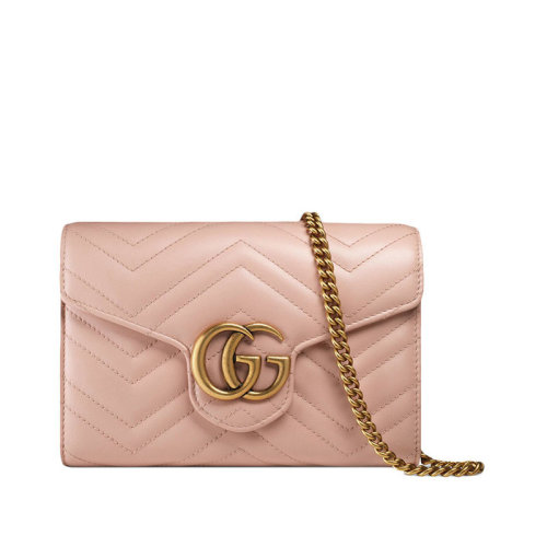 GUCCI/古馳 女包 經(jīng)典雙G 波浪紋 女士鏈條包單肩包 474575DRW1T5909