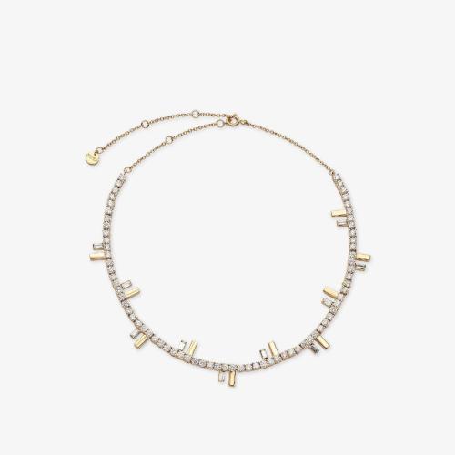  FENDI芬迪 22年秋冬 女士 項鏈 金色項圈 8AH736ALIDF089U