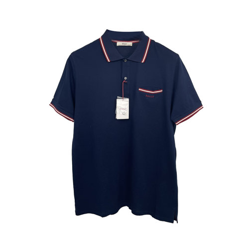 Bally巴利  經(jīng)典男士藏藍(lán)色POLO衫