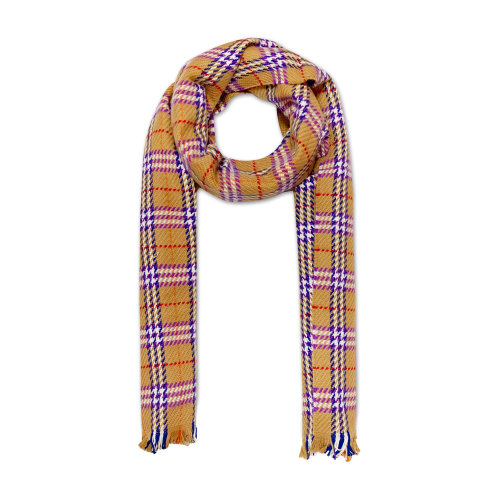 BURBERRY/博柏利 羊毛經典格紋卡其色女士圍巾