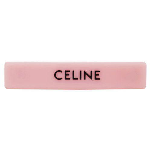 CELINE/賽琳 22新款 MONOCHROMS系列 女士淺粉色黑色醋酸纖維鋼制發(fā)夾46Z156CTS.24IA