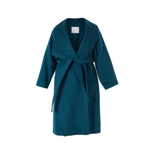 GeleiStory/GeleiStory秋冬新款過膝長款風(fēng)衣女時(shí)尚流行收腰顯瘦氣質(zhì)雙排扣女裝＞女士外套＞女士大衣