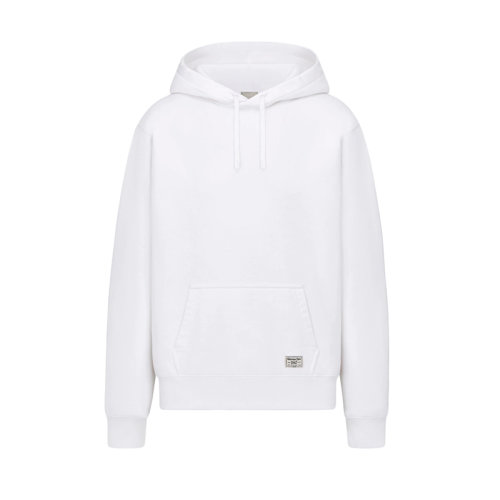 DIOR/迪奧 22年秋冬新款 CD 1947系列 男士白色純棉起絨面料寬松版型連帽運動衫衛(wèi)衣243J691B0531_C081