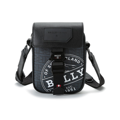 BALLY/巴利 男士涂層帆布單肩斜挎包腰包 SEMMY SBC