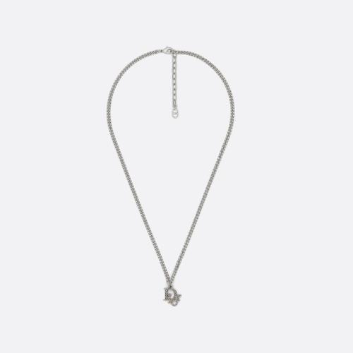  DIOR迪奧 22年秋冬 男士 項鏈 Dior Oblique 吊墜項鏈 N1911HOMMT_D005