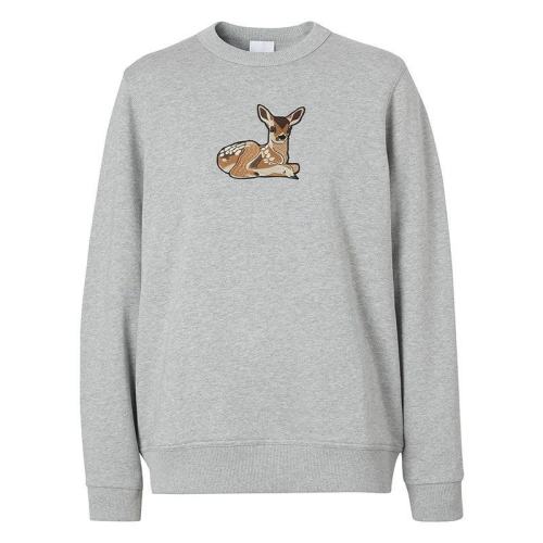  BURBERRY/博柏利 灰色刺繡小鹿衛(wèi)衣女款 80321171