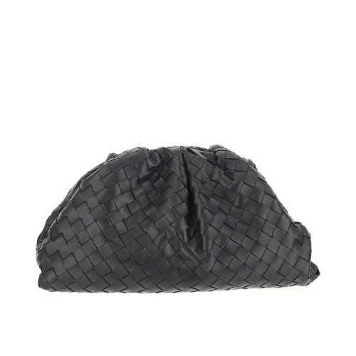 Bottega Veneta/葆蝶家  寶緹嘉女包 時(shí)尚百搭 女士黑色皮革手拿包 576175VCPP01229 HKY012467