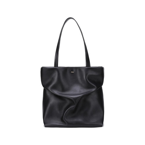 CHLOE/克洛伊 女士JUDY系列牛皮手提單肩包托特包黑色 CHC21WS280F16