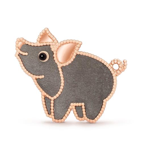  VCA梵克雅寶 22年秋冬 女士 胸針 Clip Lucky Animals Cochon VCARP7UO00