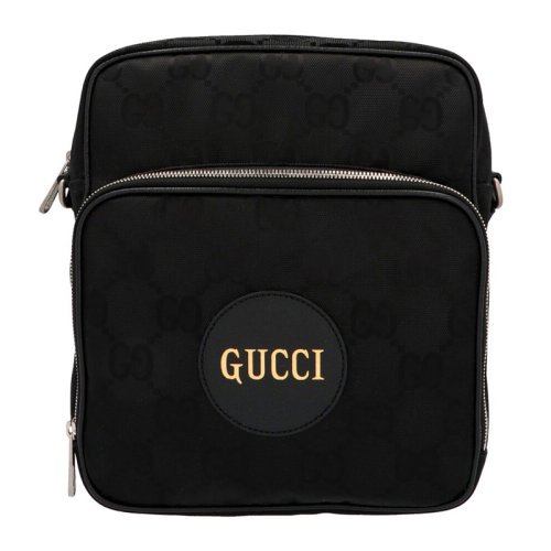 GUCCI 古馳 男士  中性黑色單肩包挎包 單肩包