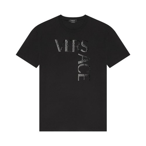  VERSACE/范思哲 男士黑色棉質(zhì)短袖T恤 1001293 1A00928 1B000 PLFSX