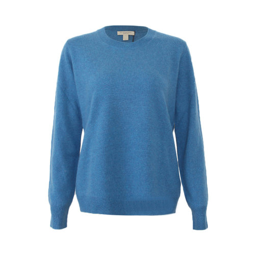 BURBERRY/博柏利 女士藍(lán)色棉質(zhì)圓領(lǐng)針織衫 3947234