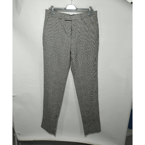 Alexander McQueen/亞歷山大麥昆 灰色方格紋男士西褲