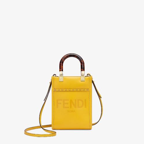  FENDI芬迪 22年春夏 女士 單肩包 FENDI 迷你陽光手提袋 8BS051ABVLF192E