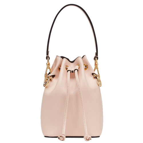 FENDI/芬迪  MON TRESOR系列  淡粉色小牛皮迷你水桶手提包8BS010A18BF14N1