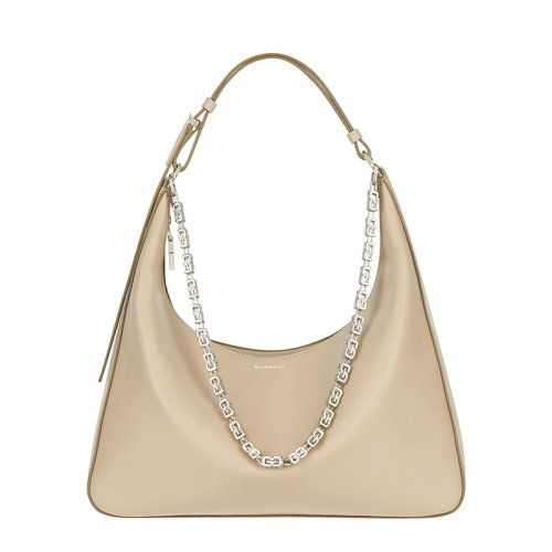 Givenchy/紀(jì)梵希 MOONCUT系列 女士中號HOBO米色牛皮革腋下包肩背手提包BB50LWB1A4-292