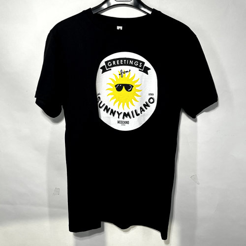 MOSCHINO/莫斯奇諾藍色男士短袖T恤   5T19205504