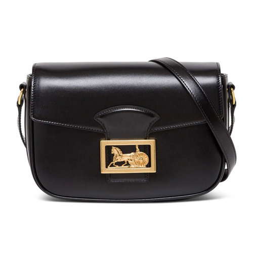 CELINE/賽琳 女士 女包 黑色皮革時(shí)尚單肩包 195303CY3.38OZ