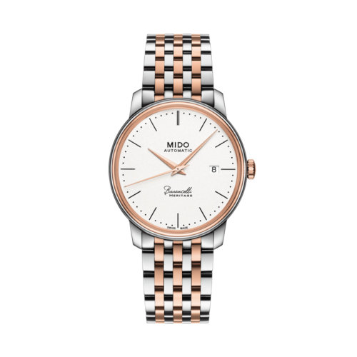  mido/美度  貝倫賽麗典藏系列超薄自動機械男士PVD鍍玫瑰金不銹鋼腕表39.00毫米 M027.407.22.010.00