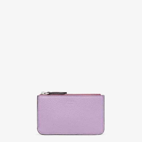  FENDI芬迪 22年秋冬 女士 手拿包 紫色皮革零錢包 8AP161A91BF1JN2