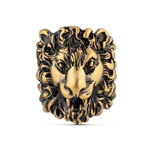  GUCCI古馳 22年秋冬 女士 獅頭戒指 398601 I4600 8233