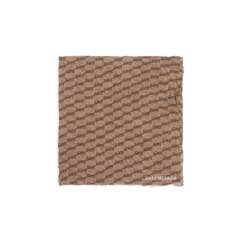  BALENCIAGA巴黎世家 22年秋冬 女士 圍巾 Womens Bb Monogram Shawl in Beige 6975533B0B29764