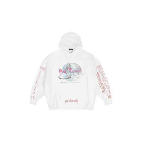  BALENCIAGA巴黎世家 22年秋冬 女士 衛(wèi)衣 BALENCIAGA MUSIC PINK MARTINI MERCH彈力下擺連帽衛(wèi)