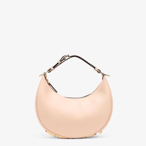  FENDI芬迪 22年秋冬 女士 手提包 淺粉色皮革手袋 8BR798A5DYF1HD6