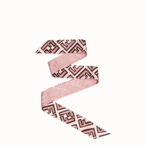  FENDI芬迪 22年秋冬 女士 絲巾 綁帶 FXT011A668F0QD1