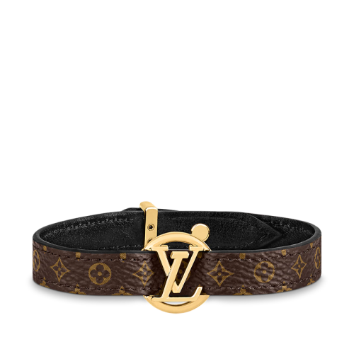 Louis Vuitton/路易威登 22春夏新款MY LV系列 老花帆布金扣手鏈M8045F