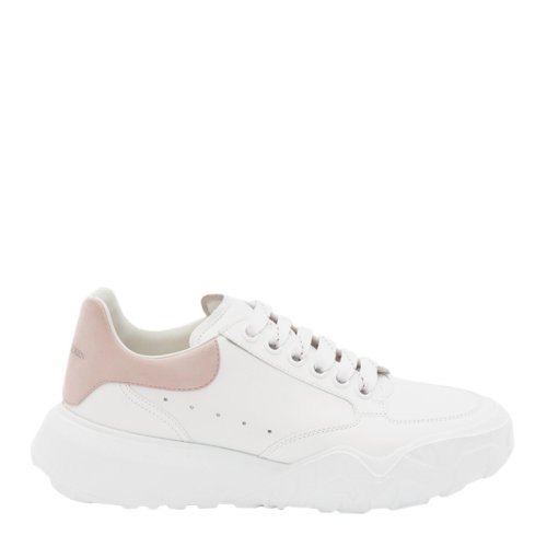 Alexander McQueen/亞歷山大·麥昆 女士白色小牛皮粉尾運動鞋休閑鞋女鞋 633915-WIA9A-9182