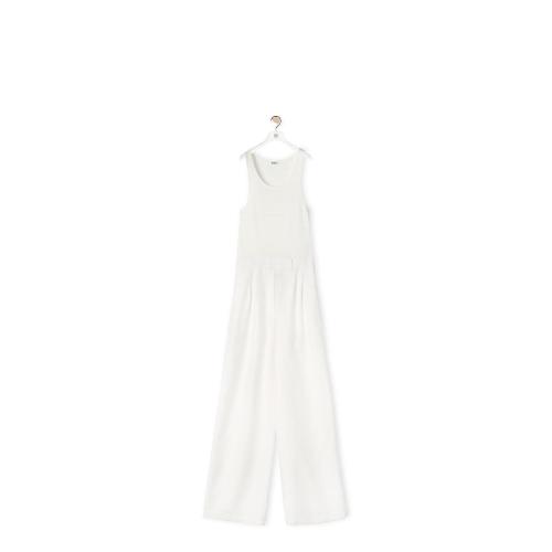  LOEWE羅意威 22年秋冬 女士 連體衣 Tank jumpsuit in cotton， wool and silk S359Y10X12-2100