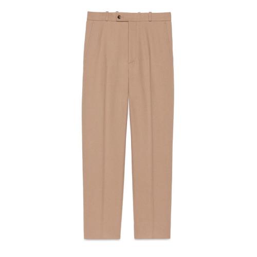  GUCCI古馳 22年秋冬 男士 重磅法蘭絨羊毛長(zhǎng)褲 705867 Z563J 2602