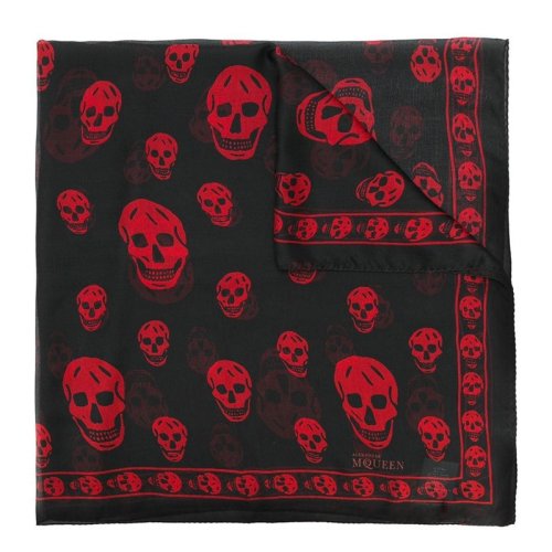 Alexander McQueen/亞歷山大麥昆 男士印花圍巾 多色可選