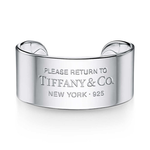 Tiffany & Co./蒂芙尼  Return to Tiffany?系列925純銀寬手鐲 68175852